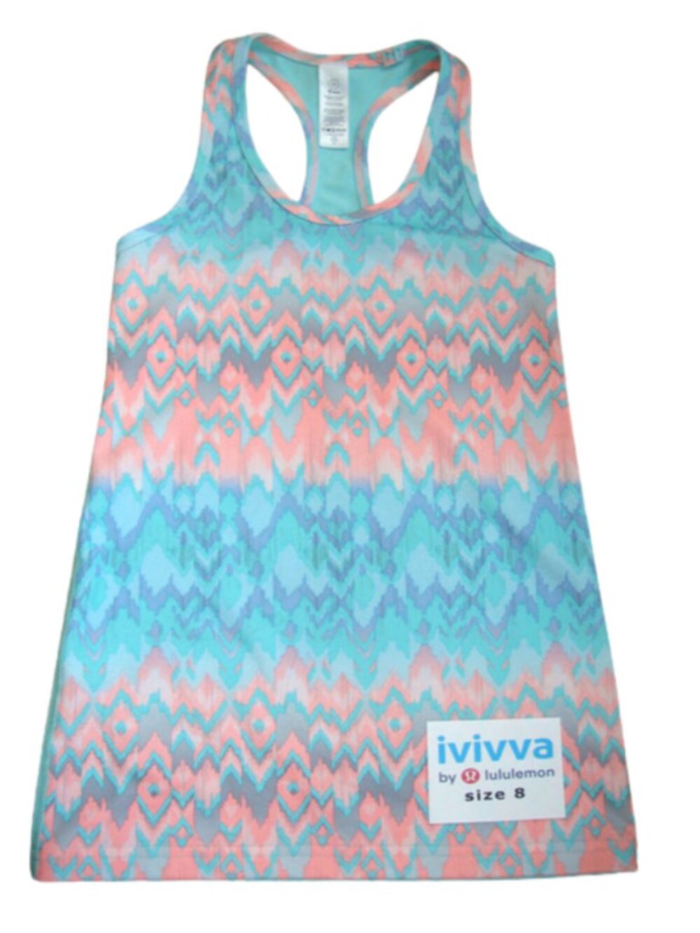 Ivivva Girl by Lululemon 🍋 Keep Ur Cool Racer Tank Top size 8
